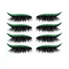 New European American Glitter Self-Adhesive Waterproof Eyeliner Eyeshadow Stickers Double