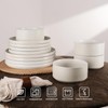 Famiware Star Dinnerware Set for 6, Stoneware Plates and Bowls