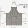 Set of 2 Adjustable, Cotton Polyester Blend Adjustable Bibs With