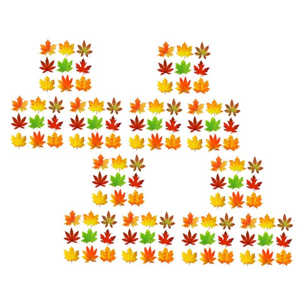 IWOWHERO 270pcs Fall Leaf Decorations Autumn Leaves Cutouts Fall Leaf
