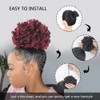 ZIRANJUAN Curly Wavy Afro Puff Ponytail Hair Extension Drawstring Ponytail