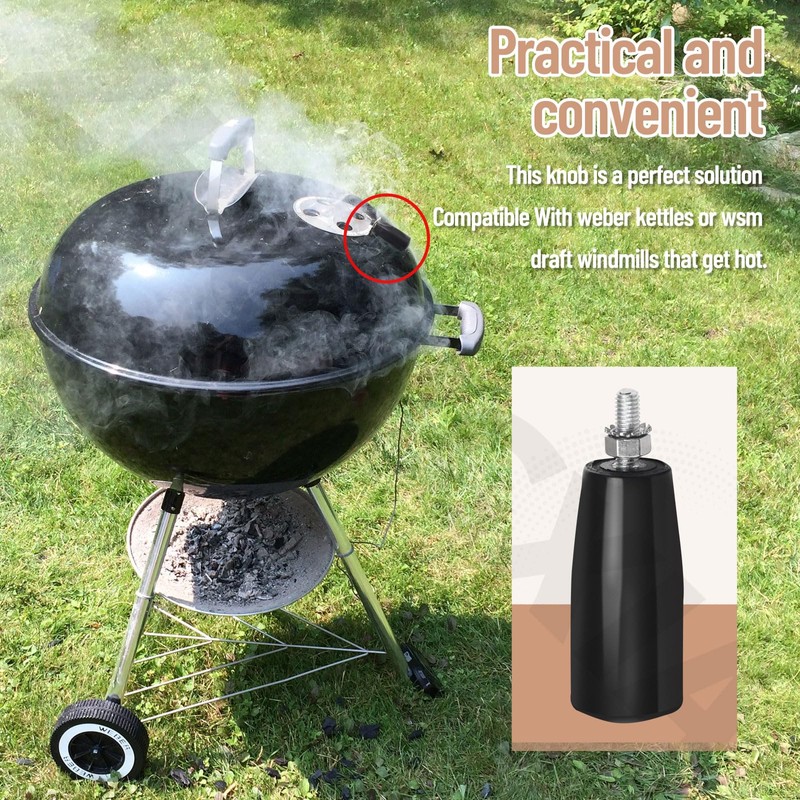ZHONGXIA Damper Handle for Weber Smokey Mountain WSM Kettle Knob