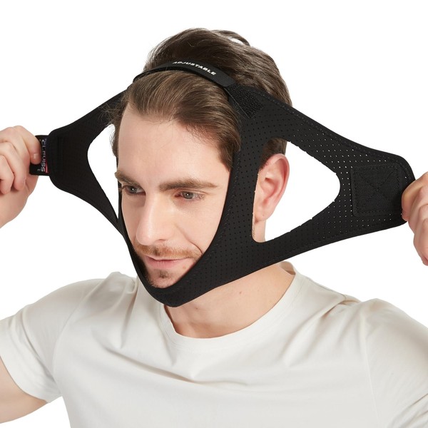 Adjustable Anti Snoring Chin Strap for CPAP Users - Breathable