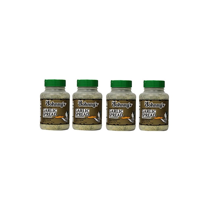 Johnnys Garlic Spread and Seasoning XjECar, 4Pack (18 Ounce)