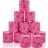 12 Roll 2 Inch x 5 Yards Heart Print Pet