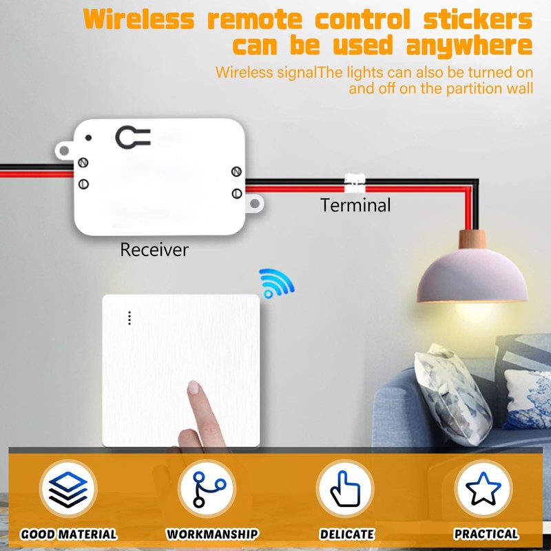WIYETY Wireless DC Motor Remote Control Switch: 433 MHz Relay