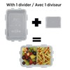Starfrit LocknLock Plastic Divided Lunch Container - Removable Divider -