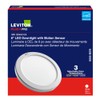 Leviton LED Downlight with Motion Sensor, 8” Round, White, 9866-B0W