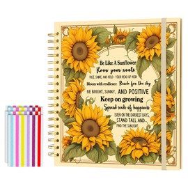 Sunflower DIY Scrapbook Album Inspirational Gift for Mom (10x10)