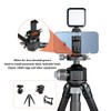 Phone Tripod Mount Portable Aluminum Alloy 1/4 Inch Screw Hole