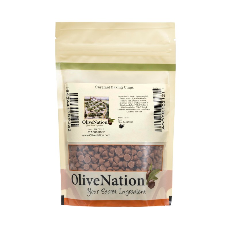 Caramel Mini Baking Chips, OliveNation Caramel Baking Chips, 4M Confectionery