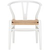 Poly and Bark Weave Chair in White
