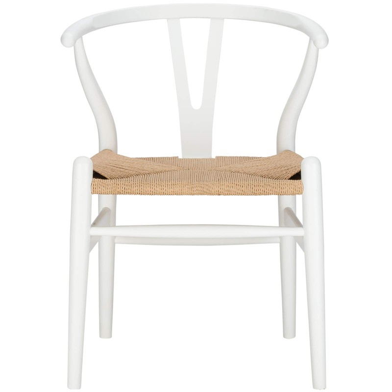 Poly and Bark Weave Chair in White