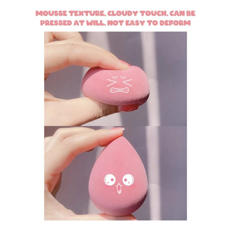 Esponjas Para Maquillaje 4 Pzs Bases Polvos Uso Seco Humedo