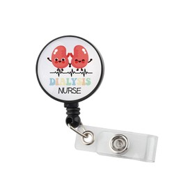 Dialysis Nurse Badge Reel Dialysis Doctor Gift Nephrology Nurse ID Badge Reel for Dialysis Nurse Doctor (Dialysis Nurse BR3)