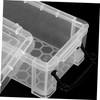 Ciieeo 6pcs Transparent Pencil Case Storage Box Mini Organizer for