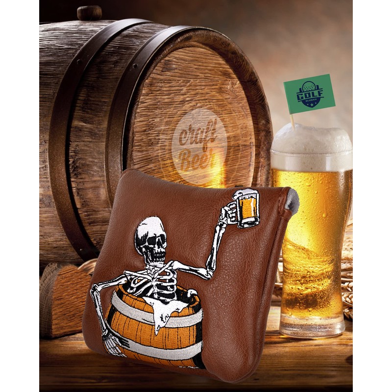 Big Teeth Square Mallet Putter Cover Magnetic