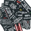 Woohome 40 PCS Iron on Patches, Assorted Slogan Embroidered Patch