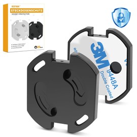 REDTRON Socket Fuse with Twist Mechanism, Pack of 20 Sockets, Child Safety Sockets, Socket Fuses for Babies and Children, Socket Protection, Black