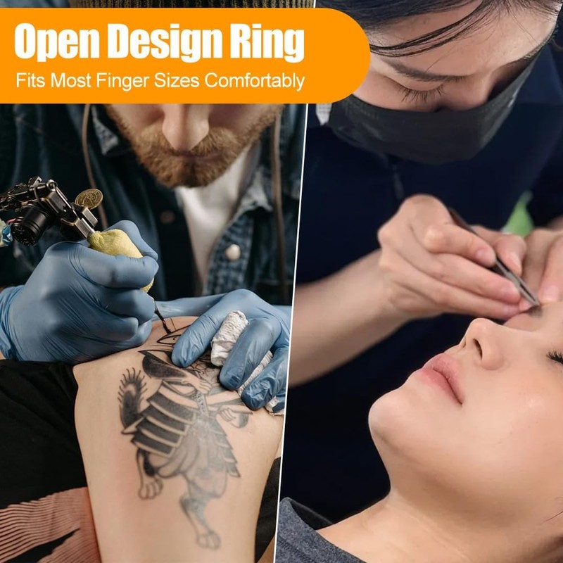 100 Unidades de Anillos de Tinta para Tatuajes, Vasos Desechables