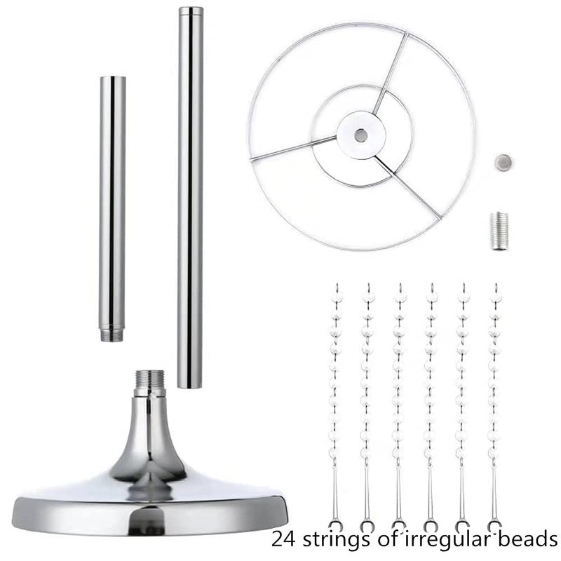 Wedding Centerpieces for Tables, 2Pcs Tall Metal Flower Vases with