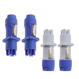 Micro Traders 4 Set Neutrik Professional NAC3FCA PowerCon Power in 20A 250V AC Connector Audio 3pin Power Plug for Stage Light and Speakers