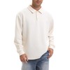 HOLCADA Men's Lapel Sweaters For Men Long Sleeve Knitted Button