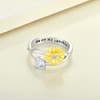 YL Sunflower Rings 925 Sterling Silver You Are My Sunshine