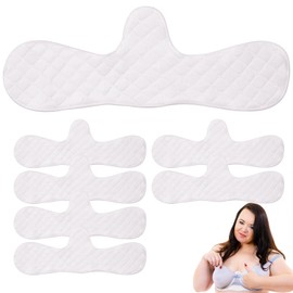ZNDFTW 6-Pack Bra Liners for Sweat, Under Bra Sweat Liners, Under Breast Sweat Pads, Cotton Bra Liners, Comfortable and Hygienic Solution for Daily Wear, Sports, and Hot Weather