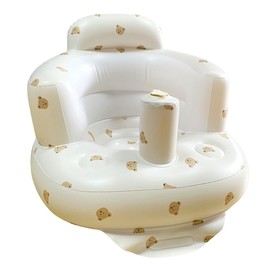 LYPPUL Inflatable baby seat, baby seat aid, baby floor seats for ride-on, portable inflatable baby seat, PVC baby bath chair seat for toddlers from 3-36 months for learning to sit