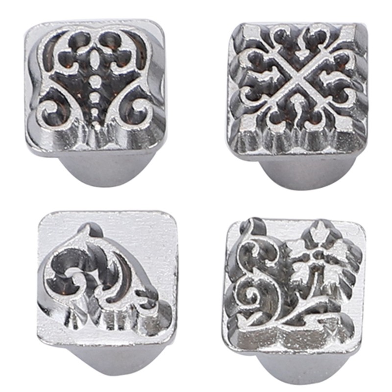 12Pcs Stamping Punch Tool Tang Dynasty Flower Design DIY Vegetable