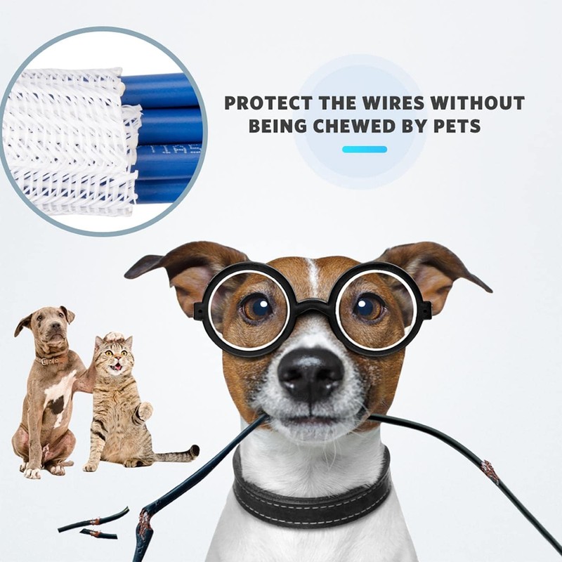 AGPTEK 25 mm-3 m Cable Sleeve, Self-Closing Cable Duct, Flexible