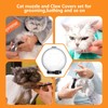 Augegel Cat Muzzle and Boots, Adjustable Helmet for Grooming, Breathable
