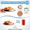 LADVCORP 60 Pcs Friend Street Birthday Paper Plates 7" Disposable