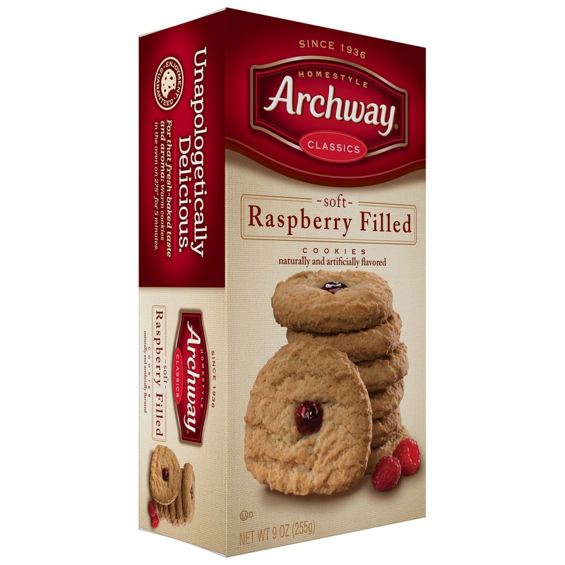 Archway Raspberry Filled Cookies (Pack of 4)