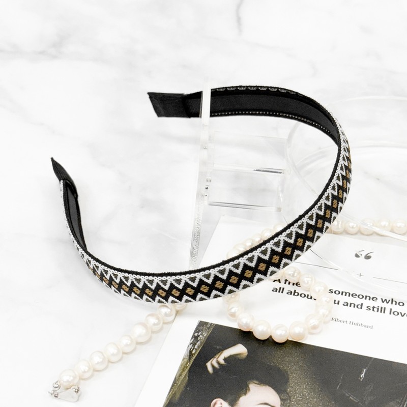 Burnaby Khaki Brown Ethnic Hairband / 버나비 카키 브라운 에스닉