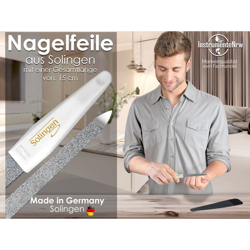Solingen Nail File Manicure Sapphire Nail File Made in Germany