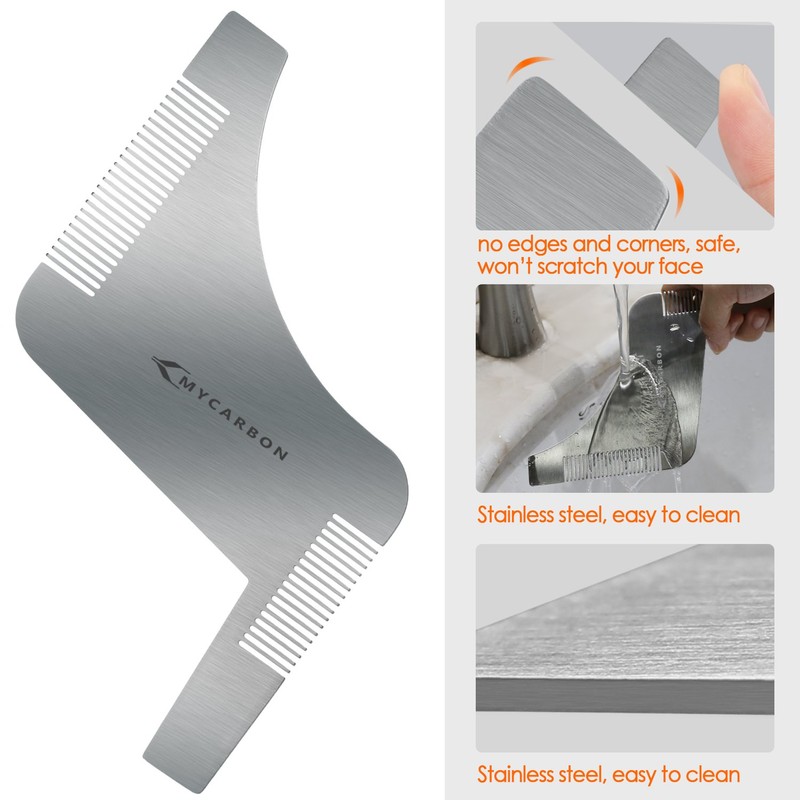 MYCARBON Stencil Care Beard Design Beard Shapes For Chin Beard