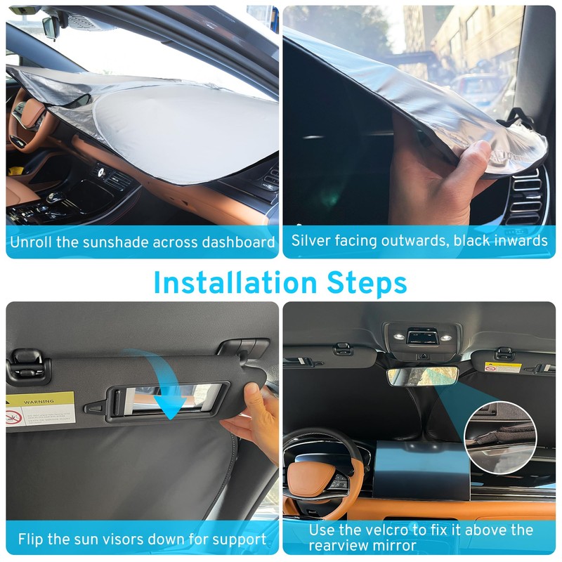 SZYUCHEN Car Windshield Sun Shade Sunshade Compatible with GMC Acadia