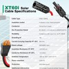 Hiutgowt Oududianzi 12AWG XT60i Solar Cable 15FT, Solar to XT60i