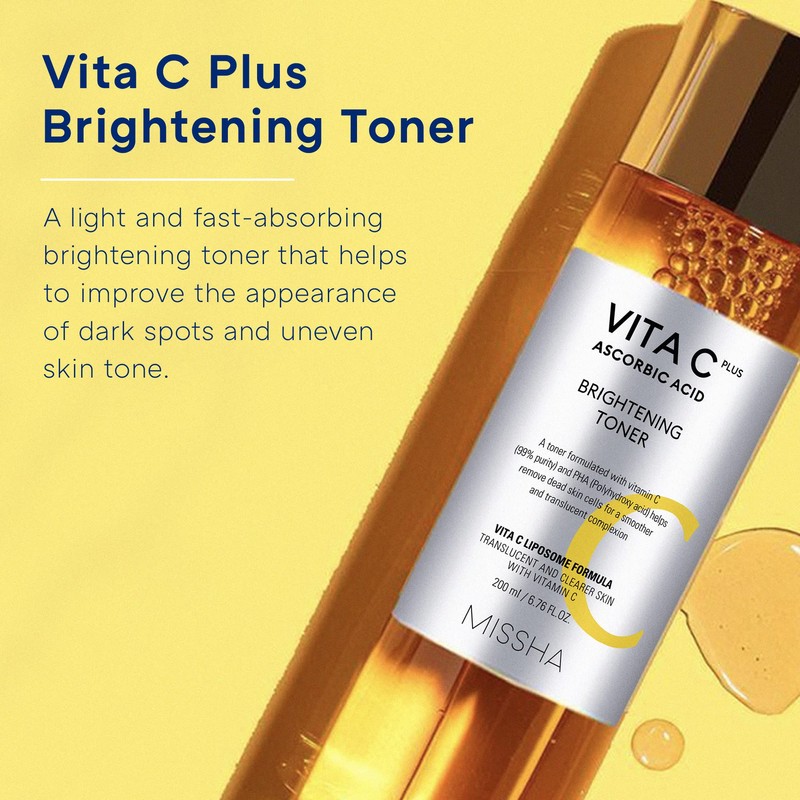 MISSHA Vita C Plus Brightening Toner 200 ml / 6.76