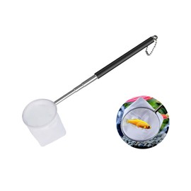 GYWHOOFT 1 Piece Aquarium Cleaning Tool Fish Net, Ebinette, Mini Tamo Net, Telescopic (Expandable 5.1 - 15.4 inches (13 - 39 cm), Stainless Steel Fish Net, Aquarium Supplies, For Small Tropical