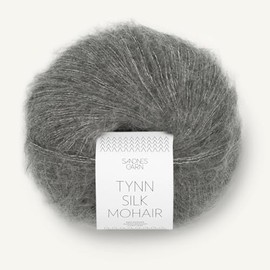 SANDNES GARN Tynn Silk Mohair – Colour: Mørk Gråmelert (1053) – 25 g/Approx. 212 m Wool
