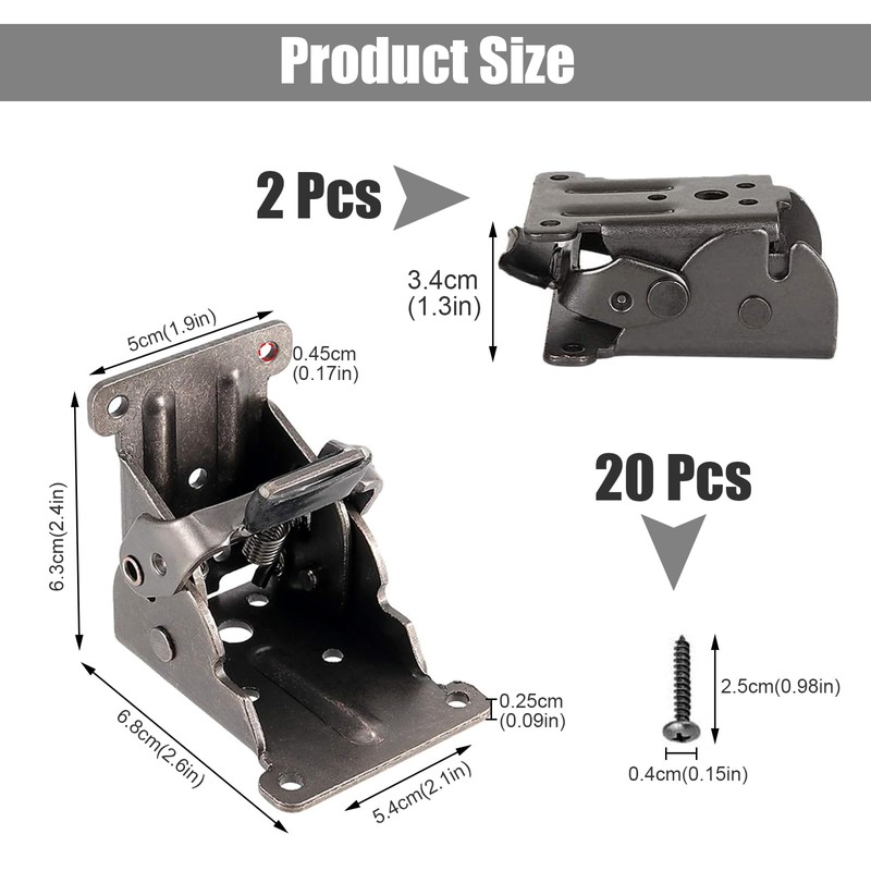 Folding Hinge Pack of 2 Table Legs Folding Locking Table