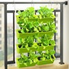 ILWorkTLs 8 Pockets Vertical Planters,Wall Mounted Plastic Plant Grow Pots,Wall