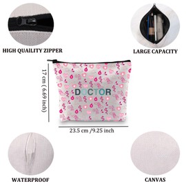 Doctor Zipper Pouch Makeup Bag Doctor Thank You Gift Female Doctor Gift (Doctor Bag CA)