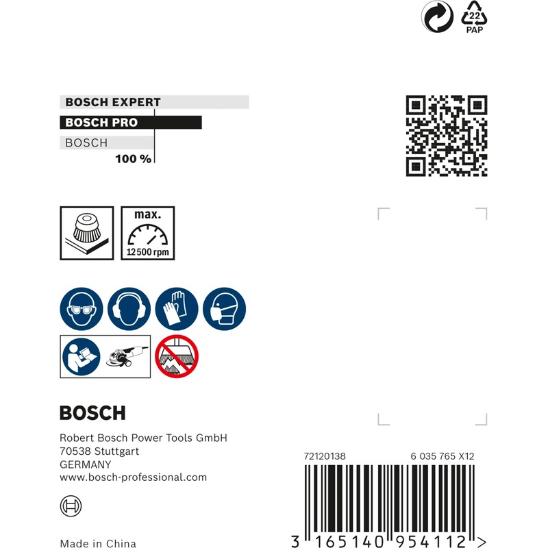 Bosch 2608620725 X-Lock Cup Wire Brush (Cup Shape, 3.0 inches