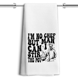 LUKIPOM Funny Kitchen Towels, Chef Towels, Funny Dish Towels Tea Towels for Kitchen, Skeleton Decor Hand Towels for Kitchen, Chef Gifts, Gothic Kitchen Decor, Funny Kitchen Decor, 16x24 Inches