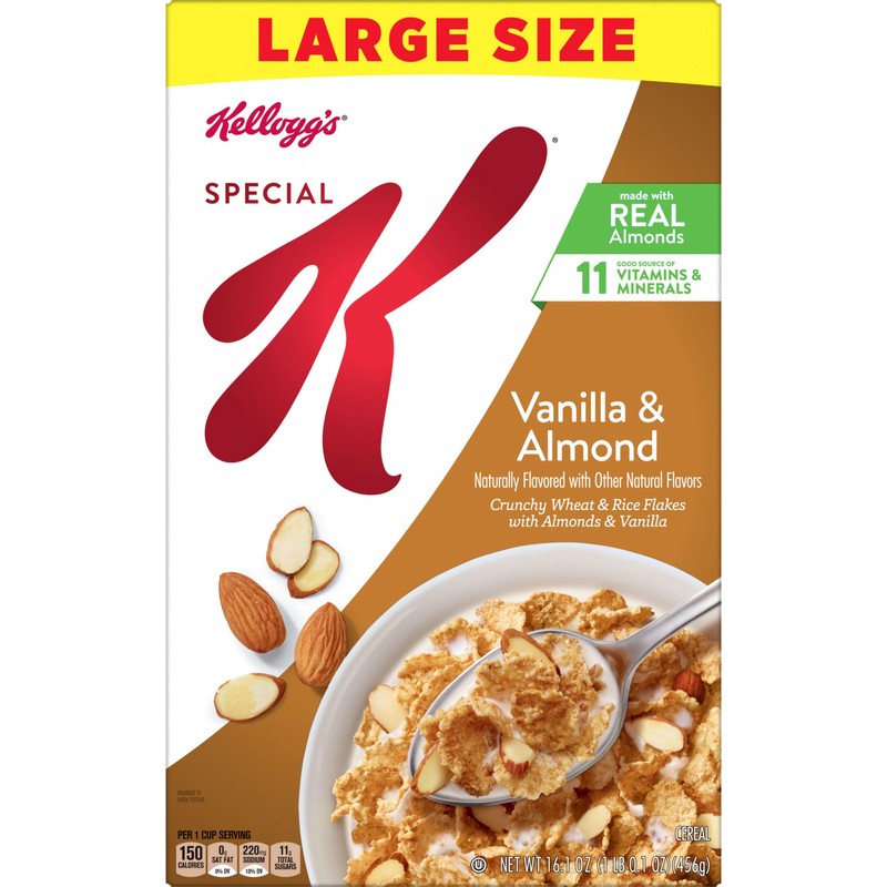 Kellogg's Special K Vanilla and Almond Breakfast Cereal, Good Source