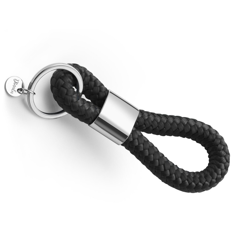 Key pendant with silver metal in maritime design made of